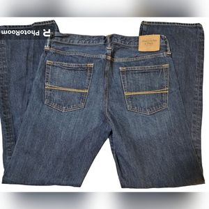 Abercrombie and Fitch Classic Straight Leg Jeans, dark wash denim, 36x32 nwot